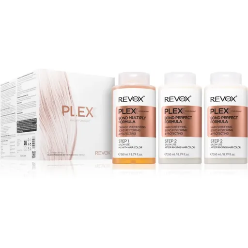 Revox B77 PLEX Hair Rebuilding System Professional Set sada pro barvené a poškozené vlasy pro profesionální použití 3x260 ml