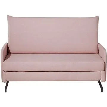 Čalouněná rozkládací růžová BELIANI BELFAST (beliani_73787)