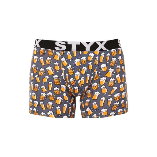 Styx Pánské boxerky long art sportovní guma pivo (U1357) S