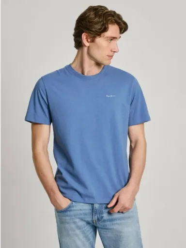 Pepe Jeans pánské modré tričko PM509206553 XL