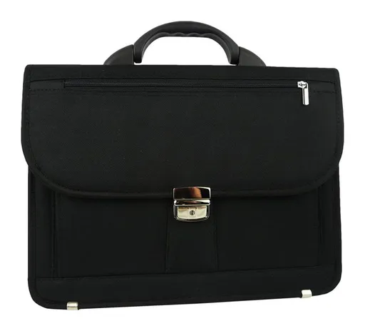 Pánská aktovka REAbags 7618 T Černá/nikl