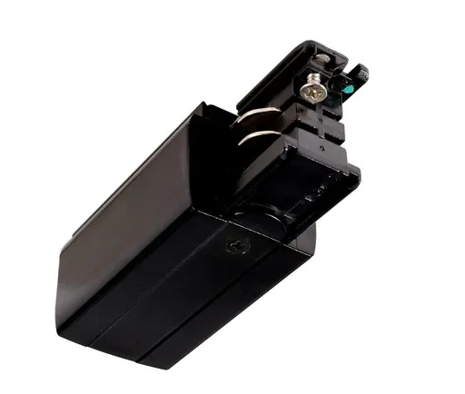 Light Impressions Deko-Light kolejnicový systém 3-fázový 230V D Line elektrické napájení levé 220-240V AC/50-60Hz černá RAL 9011 98,5  710011