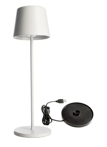 Light Impressions Deko-Light nabíjecí svítidlo - sada Canis bílá + nabíjecí základna 620199