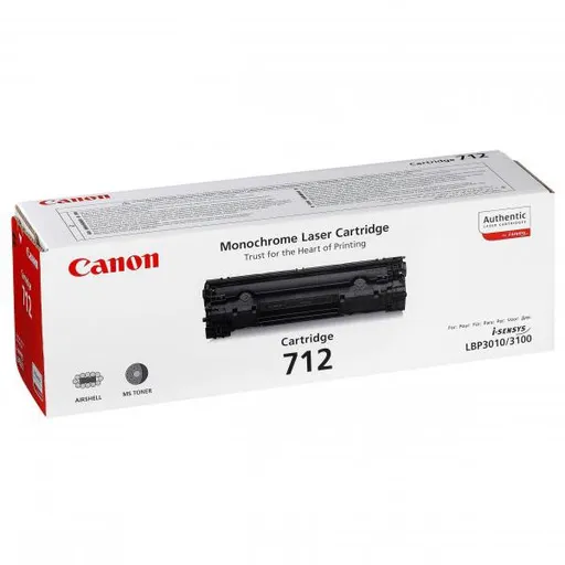 CANON CRG712 BK - originální toner, černý, 1500 stran