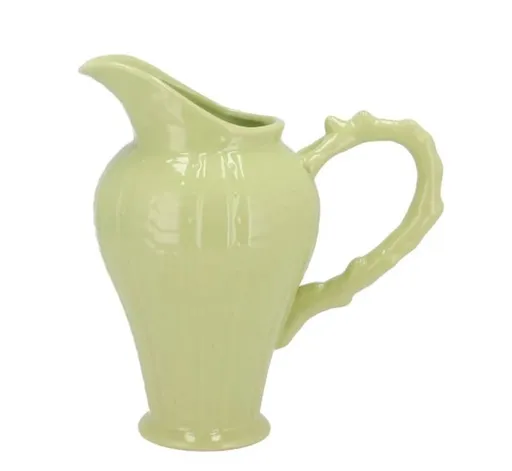 Zelená keramická váza džbán Feel It - 17*10*20 cm 202801