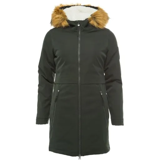 LOAP NAVARA Dámský kabát, tmavě zelená, velikost