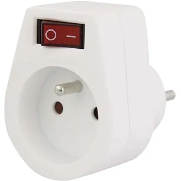 EMOS Zásuvka s vypínačem, bílá (1905110000)