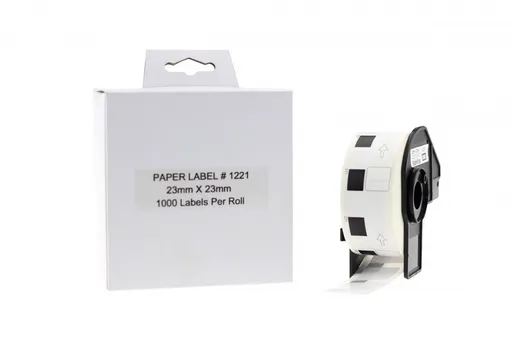 Kompatibilní role etiket pro Brother DK-11221, 23mm x 23mm, 1000 etiket