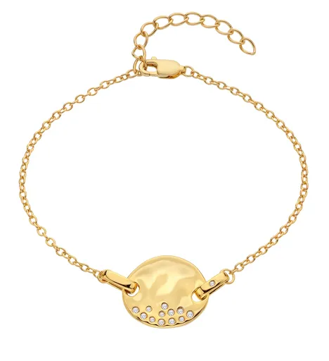 Hot Diamonds Pozlacený náramek s diamantem a topazy Jac Jossa Soul DL695