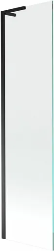 MEXEN/S Next L vanová zástěna FIX 50 x 150, transparent, černá 895-050-000-03-00-70