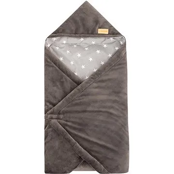 Bomimi Zavinovací deka do autosedačky Stars/Graphit (5904484185534)