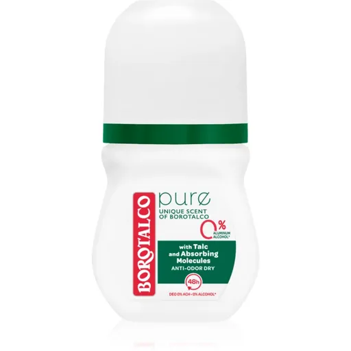 Borotalco Pure Original deodorant roll-on bez obsahu hliníkových solí 50 ml