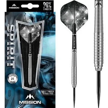 Šipky Mission steel Spirit M1 25g, 90% wolfram (17993)