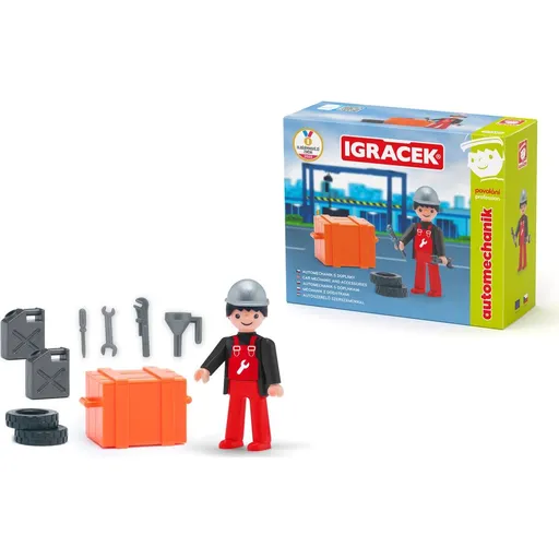 Igráček Automechanik - figurka s nářadím