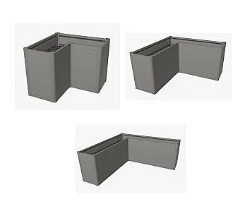 Biohort Truhlík Belvedere MAXI L 77 cm (šedá křemen metalíza) 152 x 152 cm (7 krabic)