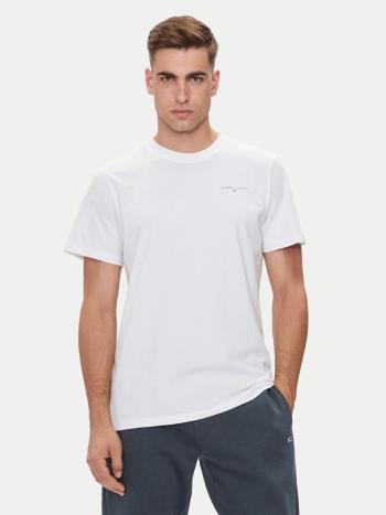 Tommy Jeans pánské bílé tričko - XL (YBR)