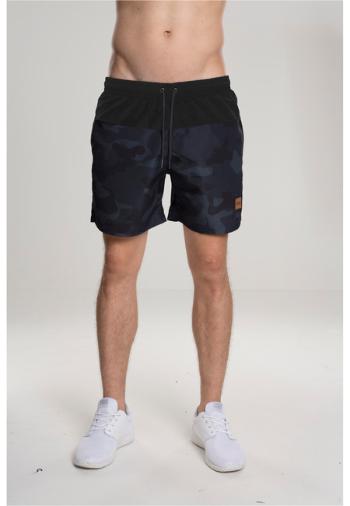 Urban Classics Block Swim Shorts blk/darkcamo - M