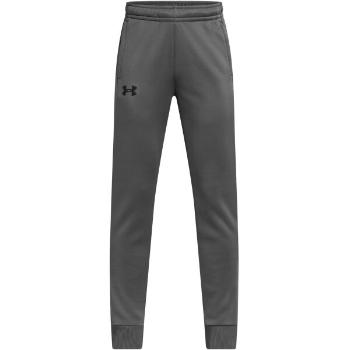 Under Armour ARMOUR FLEECE Chlapecké tepláky, tmavě šedá, velikost