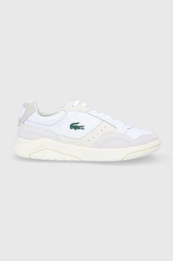 Kožené boty Lacoste GAME ADVANCE LUXE LTH bílá barva, 41SMA0015