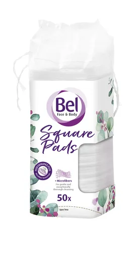 Bel Čtvercové odličovací tampony Face & Body Cosmetic 50 ks