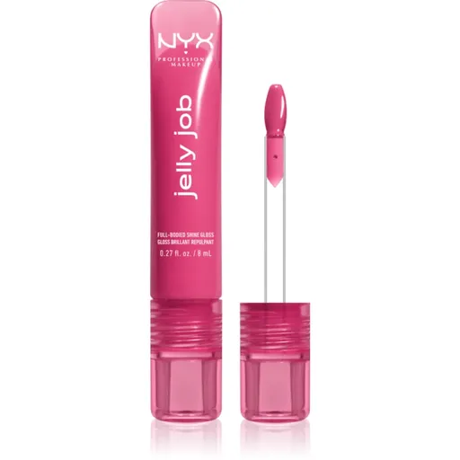 NYX Professional Makeup Jelly Job zářivý lesk na rty se zvětšujícím efektem odstín Jelly Jammin 7.5 ml