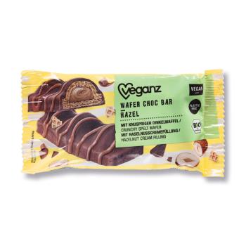 Oplatka s oříškovou náplní v čokoládě 30 g BIO   VEGANZ