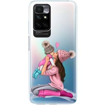 iSaprio Kissing Mom pro Brunette and Girl pro Xiaomi Redmi 10 (kmbrugirl-TPU3-Rmi10)