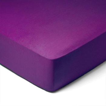 Prestieradlo, Jersey, tmavo fialová 90 x 220 cm