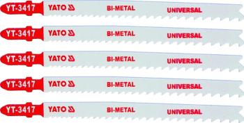 Yato List pilový do přímočaré pily 130 mm UNI TPI10-5, 5 ks