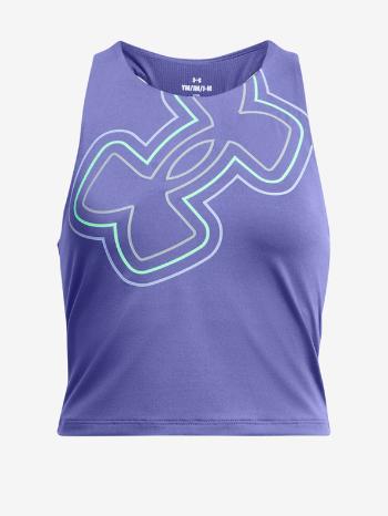 Under Armour Motion Branded Crop Top dětský Fialová