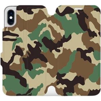 Flipové pouzdro na mobil Apple iPhone XS - V111P Maskáče (5903226468935)