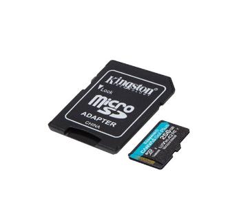 Kingston Canvas Go Plus MicroSDXC 256GB (Class 10), U3 V30 memóriakártya adapterrel (SDCG3/256GB)