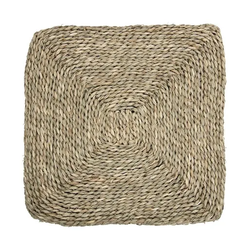 Čtvercový podsedák z mořské trávy - 40*40 cm MKZZKV40