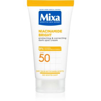 Mixa Niacinamide Bright korekční krém proti tmavým skvrnám SPF 50 50 ml
