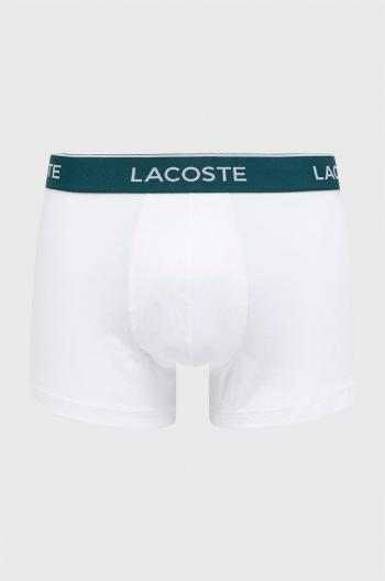 Boxerky Lacoste (3-pak) pánské, bílá barva, 5H3389-NUA