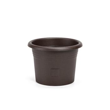 Plastia Samozavlažovací květináč Narza pr. 30 cm, čokoláda, pr. 30 cm