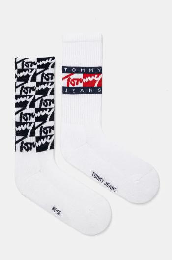 Ponožky Tommy Jeans 2-pack bílá barva, 701229891