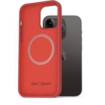 AlzaGuard Magnetic Silicone Case pro iPhone 14 Pro Max červené (AGD-PCMS0011R)