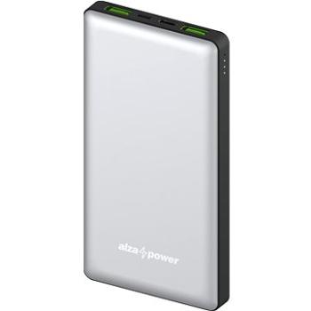 AlzaPower Ingot 10000mAh Quick Charge + PD3.0 stříbrná (APW-PBI10QS)