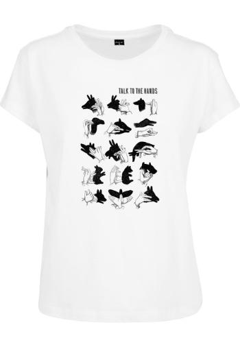 Mr. Tee Ladies Talk To The Hand Box Tee white - XS