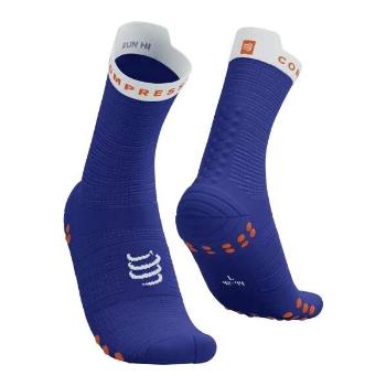 Compressport PRO RACING SOCKS V4.0 RUN HIGH Běžecké ponožky, modrá, velikost