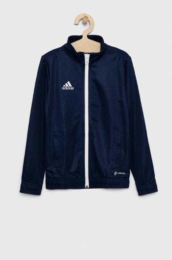 Dětská mikina adidas Performance ENT22 TK JKTY tmavomodrá barva, hladká