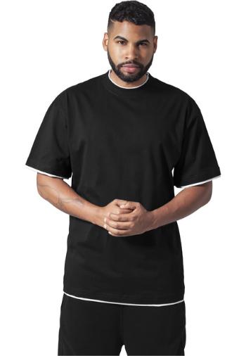 Urban Classics Contrast Tall Tee blk/wht - M