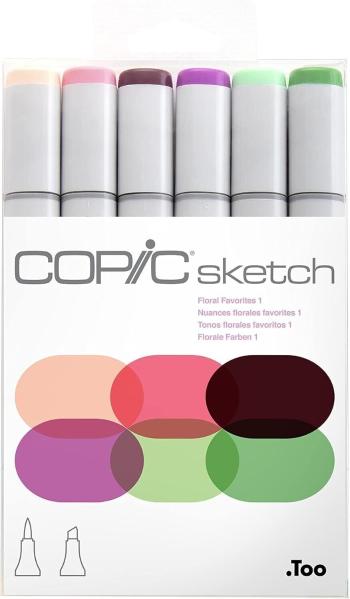 Copic Sketch Fixy Floral Favorites 1 6 ks