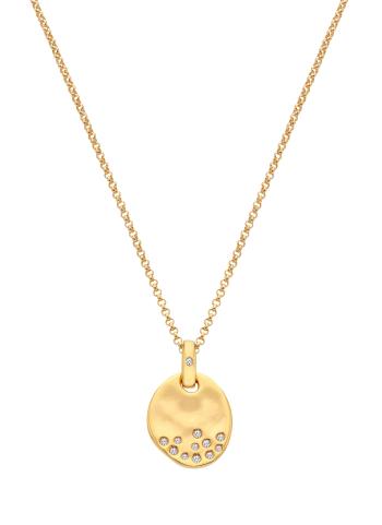 Hot Diamonds Pozlacený náhrdelník s diamantem a topazy Jac Jossa Soul DP1020 (řetízek, přívěsek)