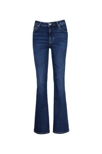 DŽÍNY GANT SLIM FLARE STRETCH JEANS DARK BLUE WORN IN