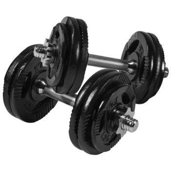 Gorilla Sports Sada činek se závažím 30 kg, 30 mm