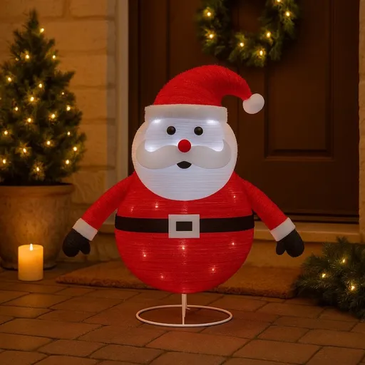 Nexos  Vánoční dekorace - Santa Claus, 30 LED, 58 cm