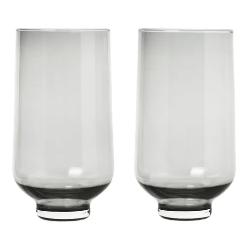 Set 2 skleniček FLOW kouřové sklo 0,4 l Blomus