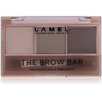 LAMEL BASIC The Brow Bar paleta pro líčení obočí s kartáčkem #401 4,5 g